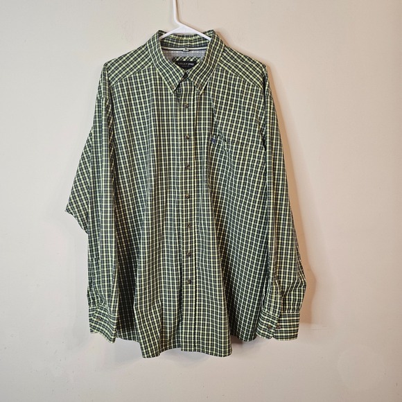 Ariat Other - Men's Ariat Pro Series Green Plaid Button Down Shirt Size XXL